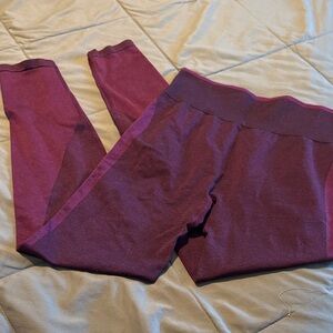 Victoria's Secret Burgundy Leggings